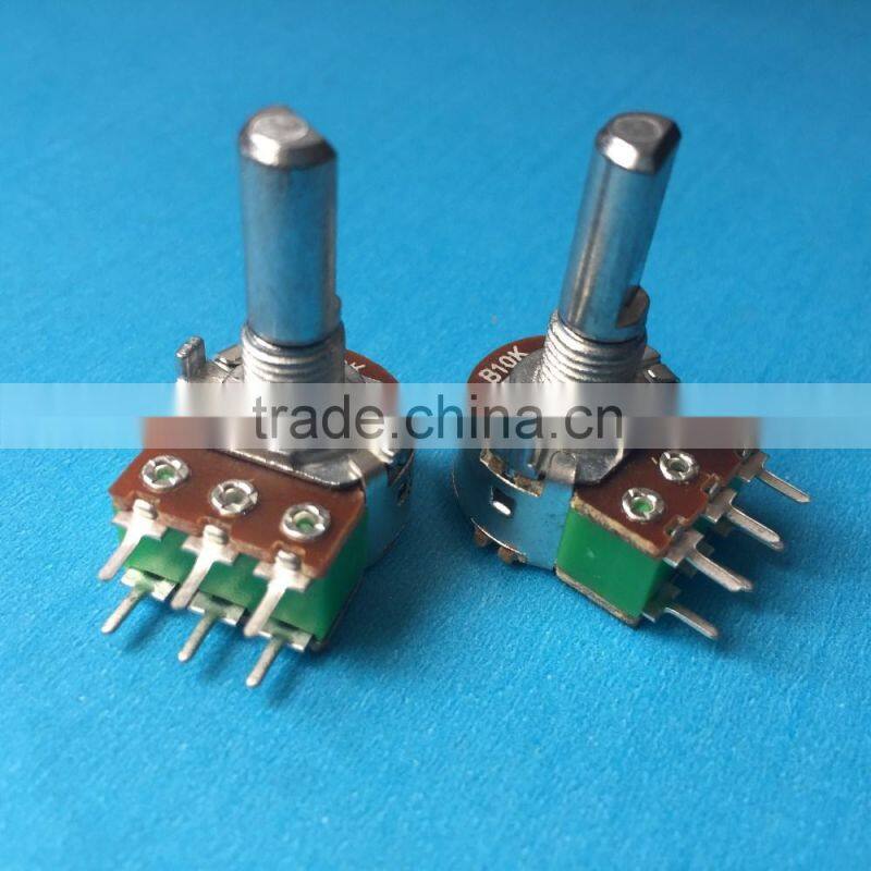 1K 5K 10K 20K 50K 100K 200K 250K 500K linear alps guitar rotary potentiometer with push switch