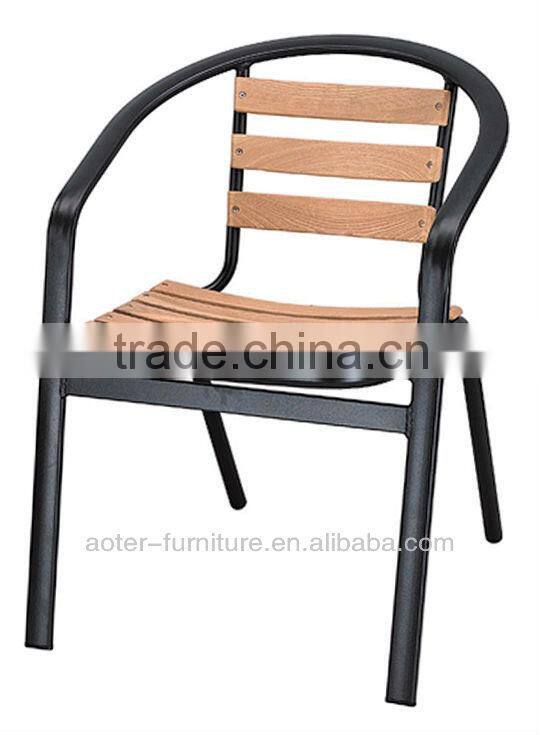 Outdoor garden antique wood design dining coffee chair