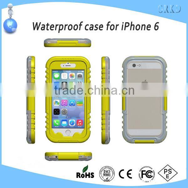 2014 hot selling waterproof cell phone case for iphone 6