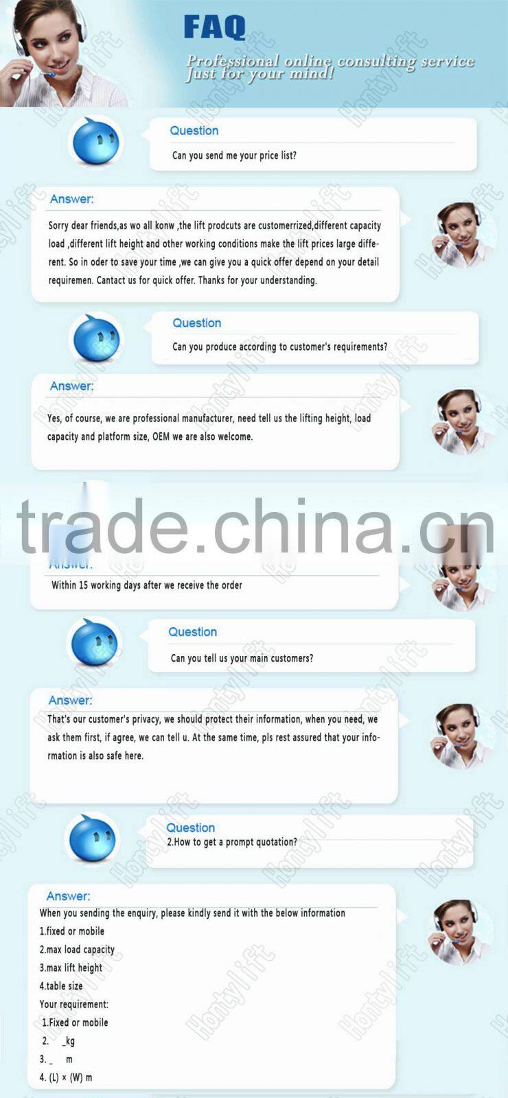 material lifting platform/cleaning aluminum stage platform lift platform / aluminum cleaning lift platform adjustable