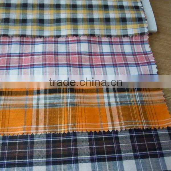 factory price imitation linen check fabric