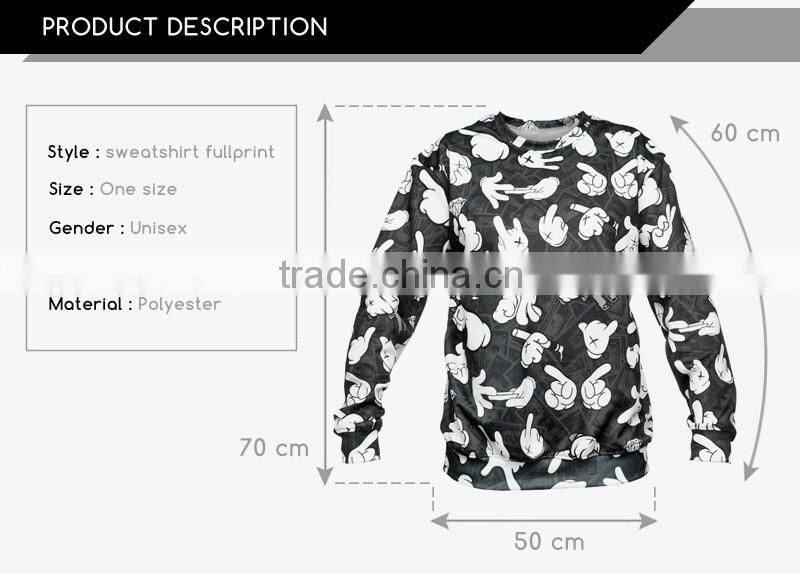 High quality sublimation women latest design sweatshirt
