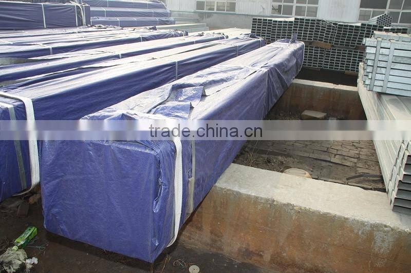 q195 thin wall pre galvanized square steel tube sizes