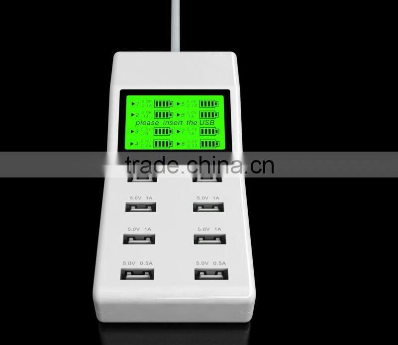 8 Port USB Mobile Charger Wall Charger