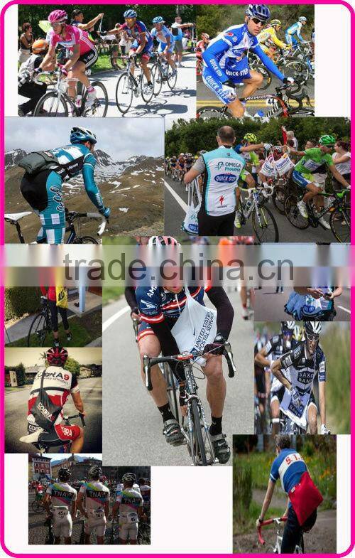 Exporting to UK Wearable Shoulder Cycling Musette Bag with button closed