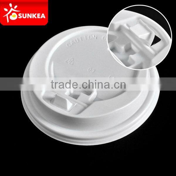 Wholesale High quality Plastic lids with button, disposable paper coffee cup lid
