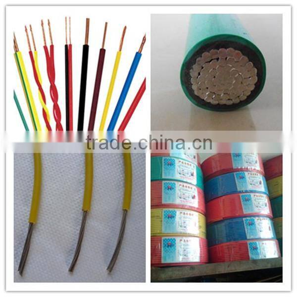 450/750V copper or aluminum core BV/BLV PVC insulated electrical cable