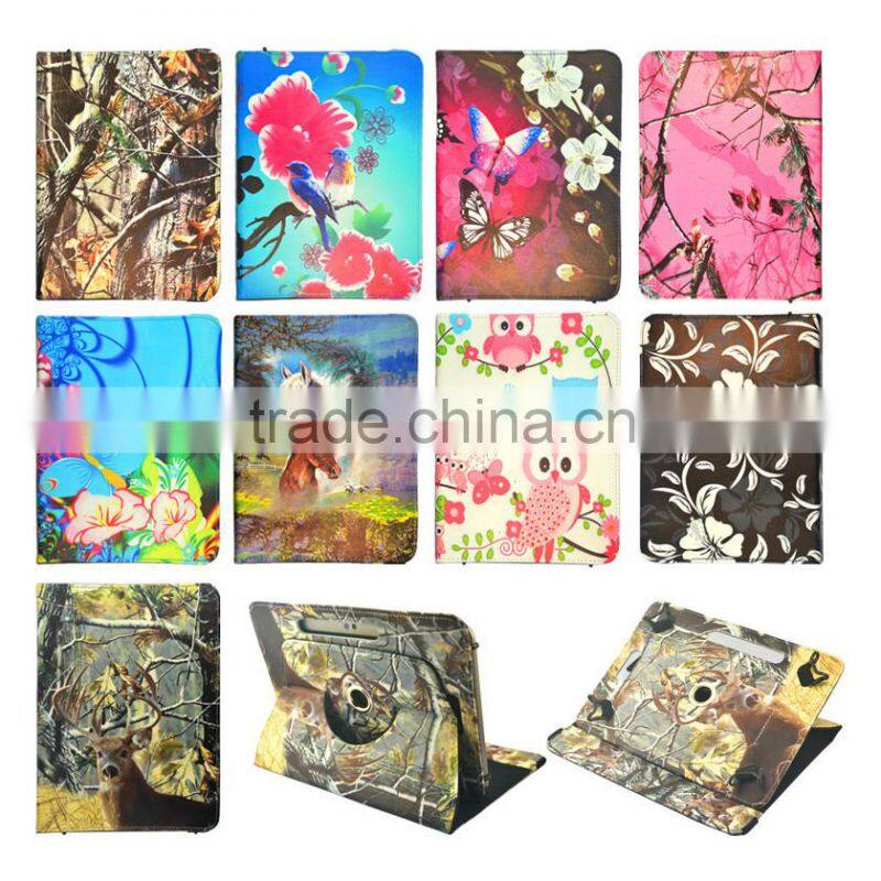 High Quality 360 rotation Printed Universal Tablet Leather Case For Asus 7 inch 8inch 9inch 10inch