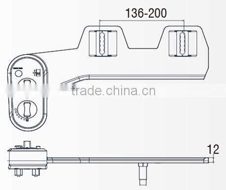 Plastic bidet for cold & hot water JY320-4