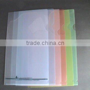 plastic file folder/L shaped folder