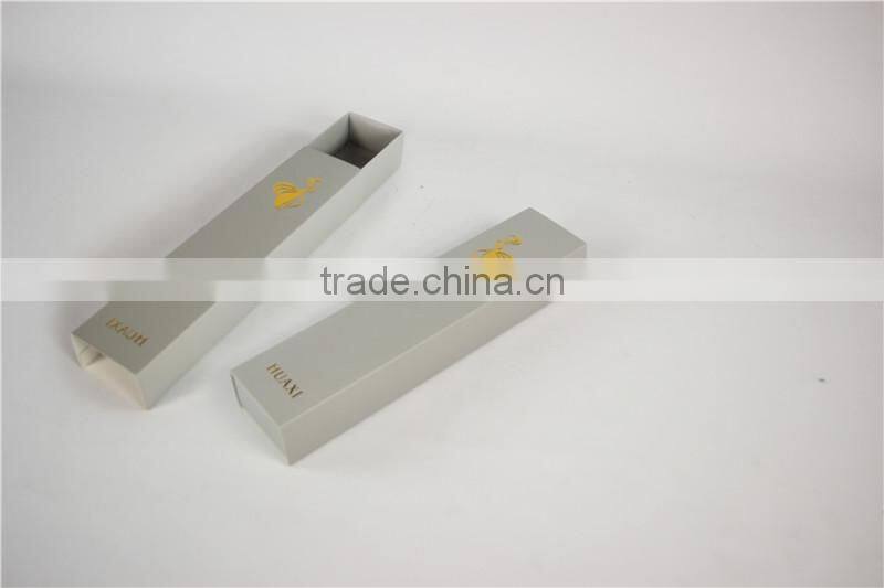 custom hot stamping gold logo paper packaging box