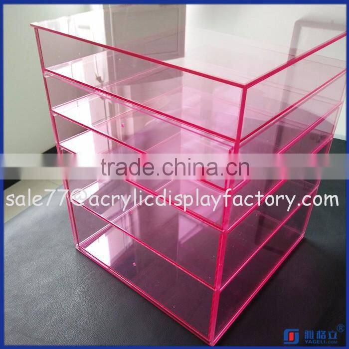 2016 beauty acrylic makeup organizer / clear cosmetic display / mac makeup organizer