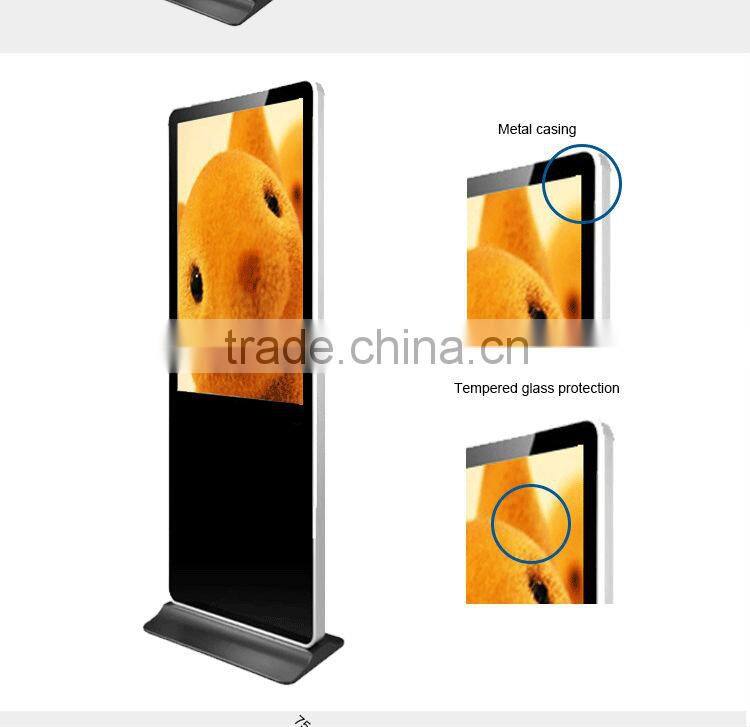 Flintstone Freestanding Stand Alone Advertising LCD Display solo/42 inch indoor advertising equipment for hotel lobby