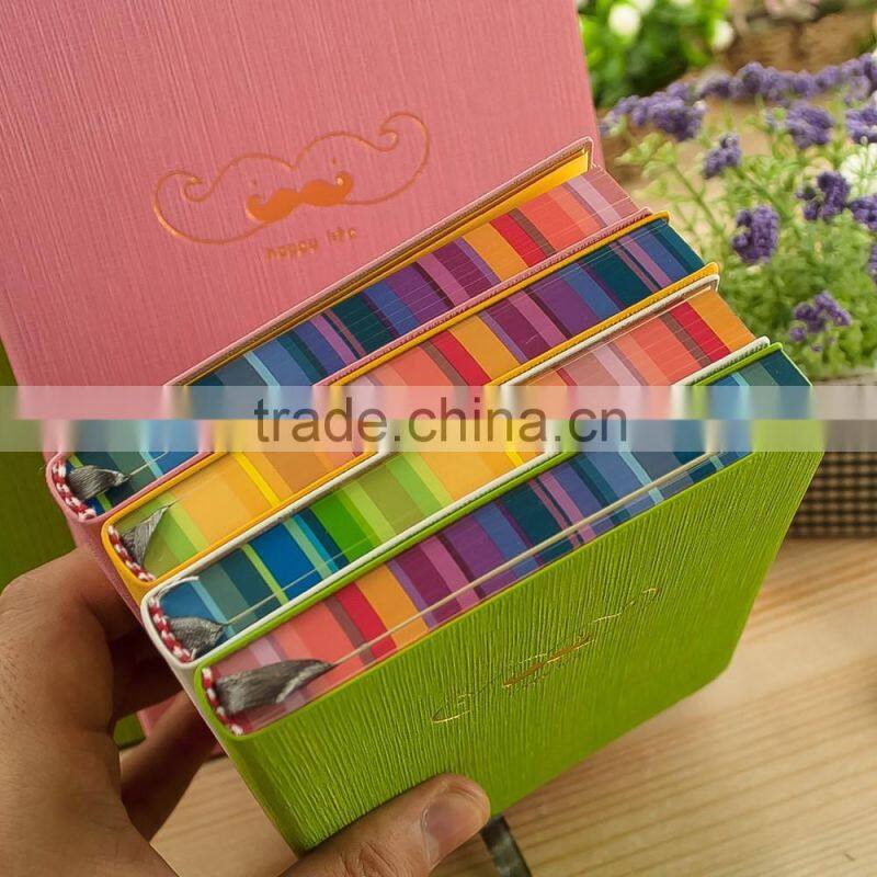 hottest sale softcover thermo pu color edge notebook