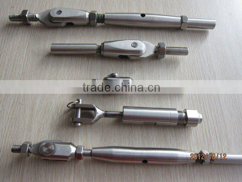 stainless steel cable railing system with cable tensor