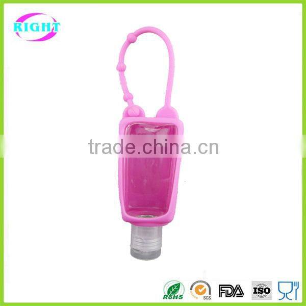Customized silicone hand sanitizer holder keychain