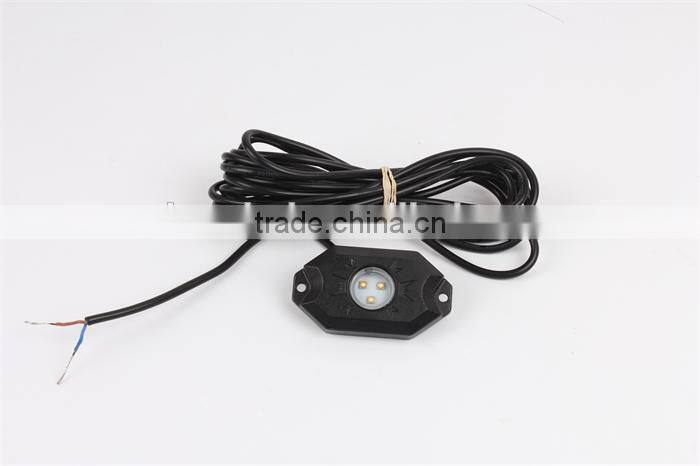 Newest best 9w led rock light RGB truck light 6000k offroad led road light for UTV