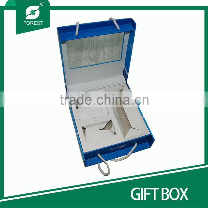 NEW DESIGN CARDBOARD GIFT PACKAGING BOXES WITH COTTON ROPES