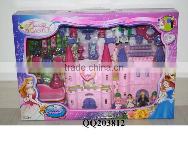 Girls beautiful toy castle play set
