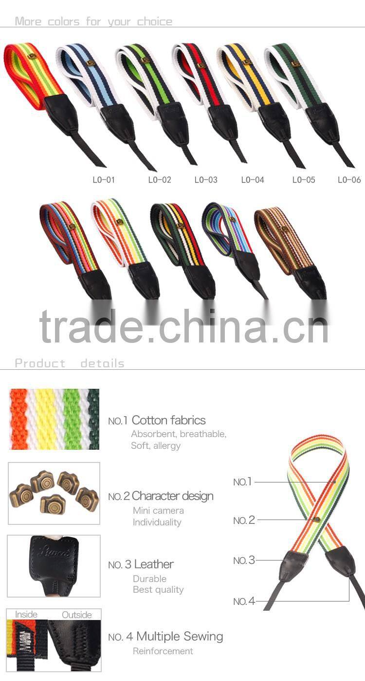 11 styles Universal Colourful Ribbon Pattern D-SLR Camera Strap Shoulder Neck Strap Grip