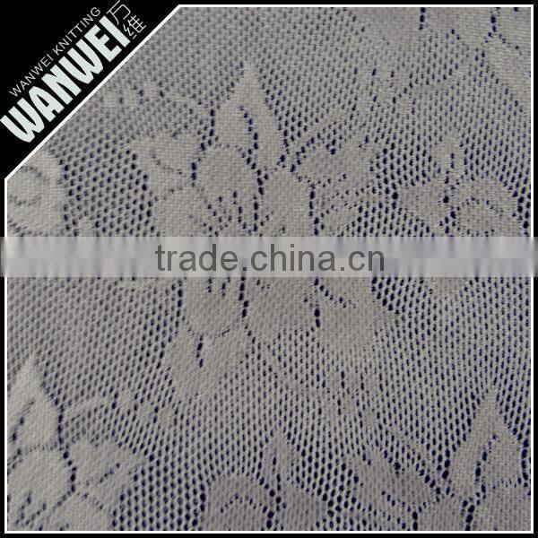 flat new peony designer flower gray resilient and bright nylon spandex lace fabric for spring and summer dress wholesale 4182