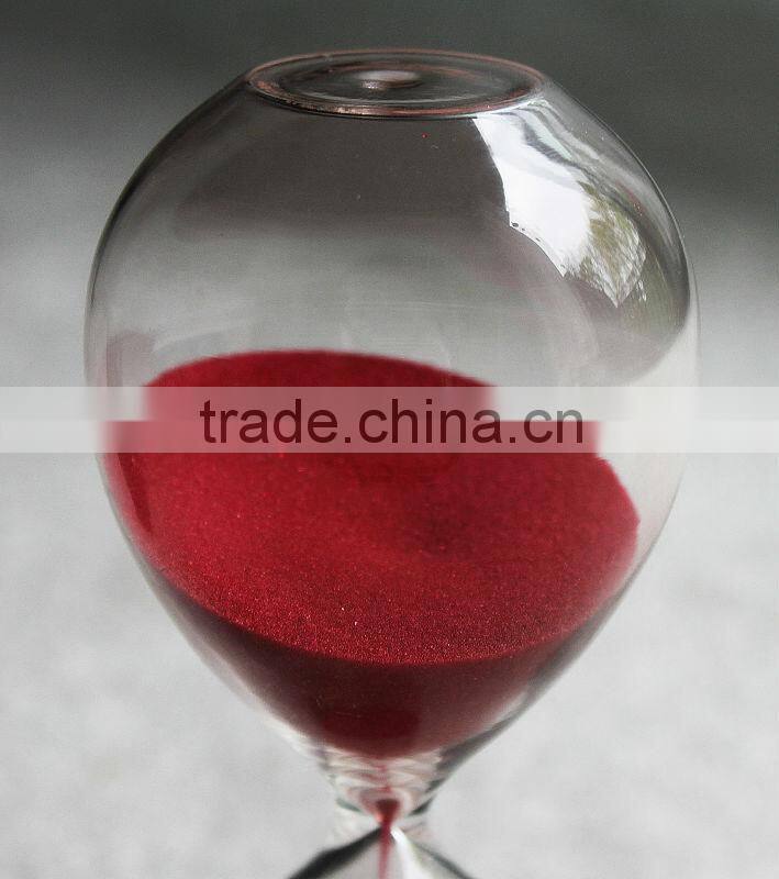 Glass hourglass timer 15min