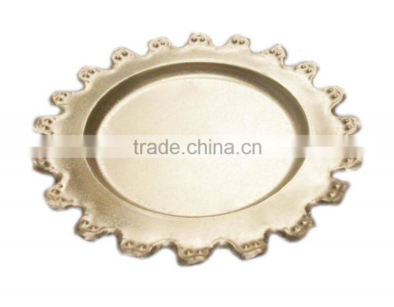 Designer wedding charger plate 2016 for sale