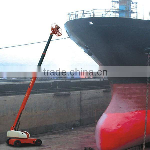 Hot sale shipbuilding equipment telescopic aerial work platform,easy operation telescopic boom lift,hydraulic telescoping lifts