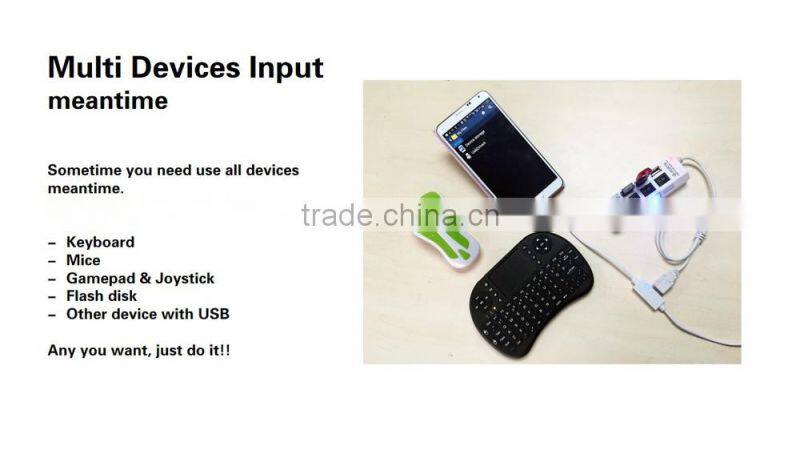 2015 new innovation products otg cable usb adapter for smart phone game