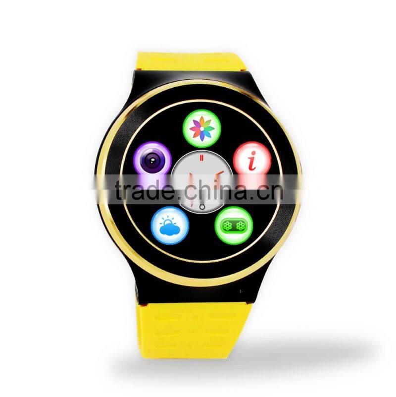 2016 new and hot selling android 5.0 WCDMA 3G watch phone;WIFI; MTK6580M; GPS; BT4.0; quad core; 5.0M pixel;