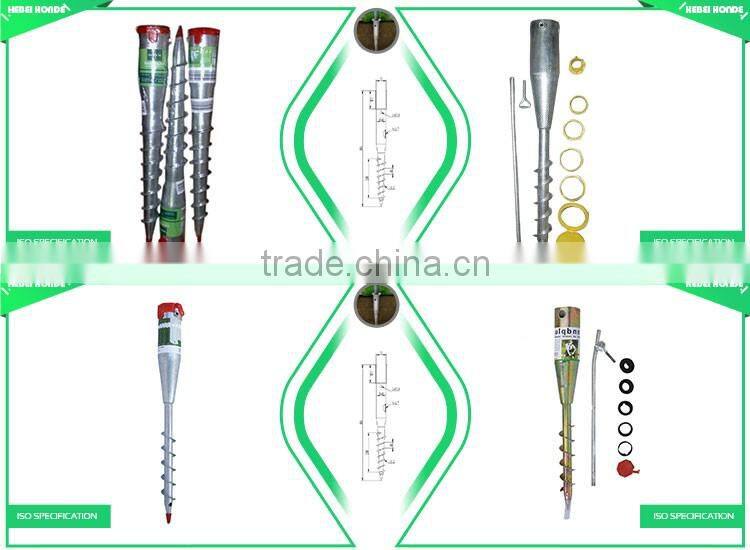China Manufacturer Ground Anchor Screw Pole Anchor