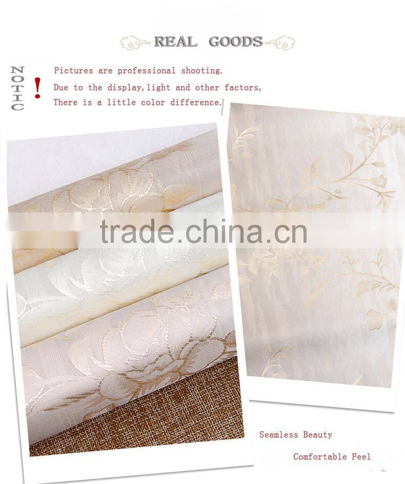 polyester non-woven compound jacquard wallpaper pvc wallpaper adhesive buy wallpaper