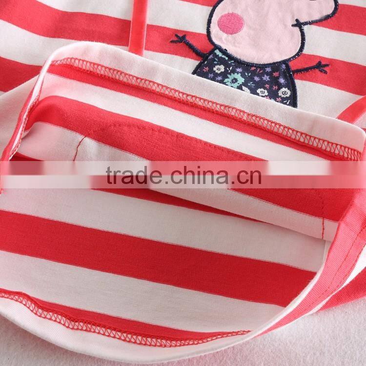 (F4565) factory girls t shirts animal embroidery children's t shirts girls clothes autumn spring nova kids clothes