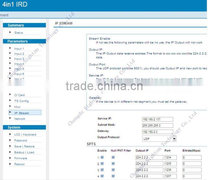 professional 4 in 1 dvb-t/t2 dvb-s/s2 dvb-c cccam ird digital satellite receiver china