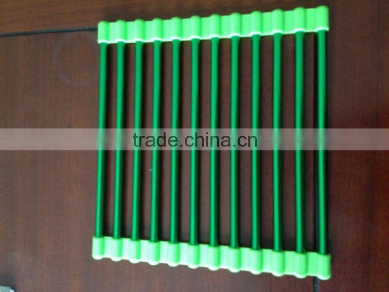 New pot holder Stainless steel folding silicone pad pad anti hot insulation pad