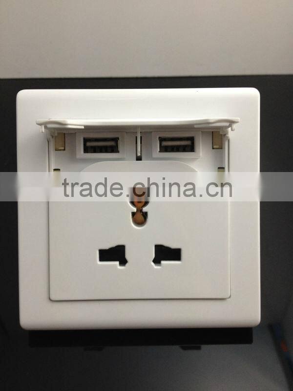 Wall socket with USB charge
