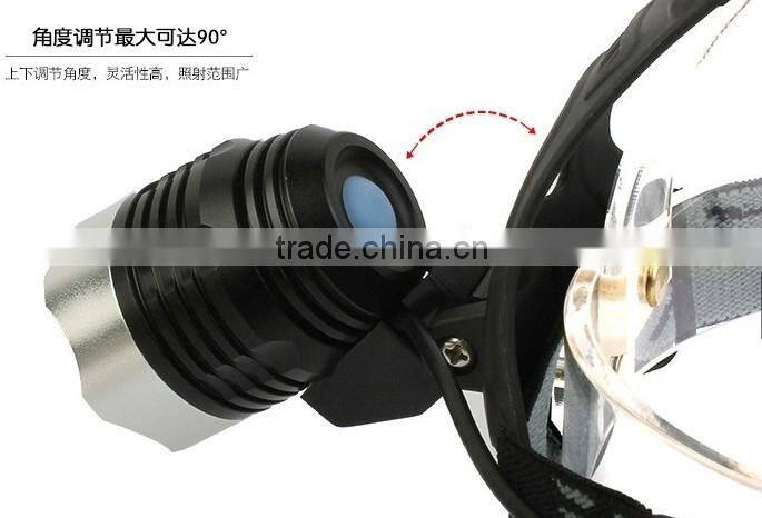 A-OK Newest high power 3 aaa battery powered led head lamp with led headlamp flood and spot function