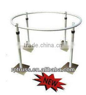 Portable Pipe and Drape photo booth with black and pin drapes