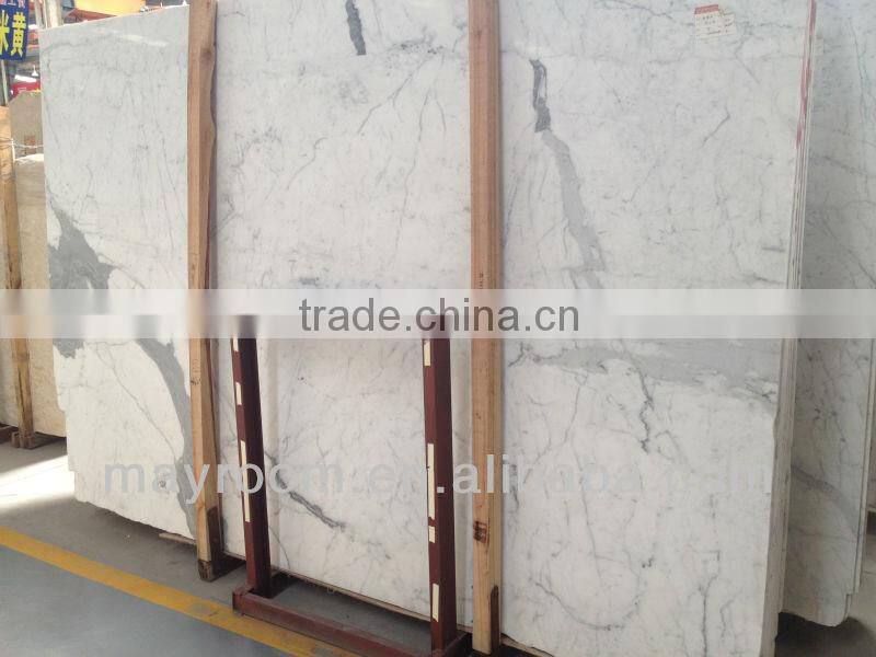 bianco calacatta white marble slab