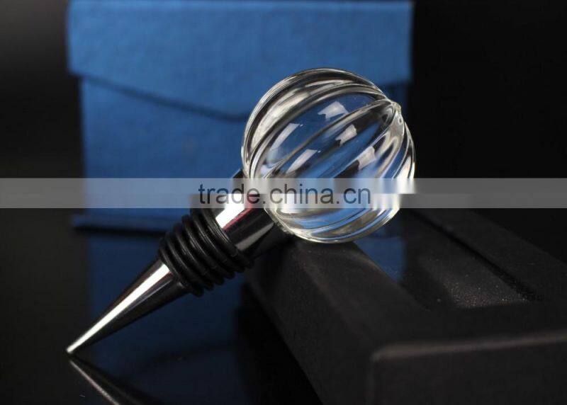 Crystal Pumkin Halloween Wine Bottle Stopper for Party Gifts