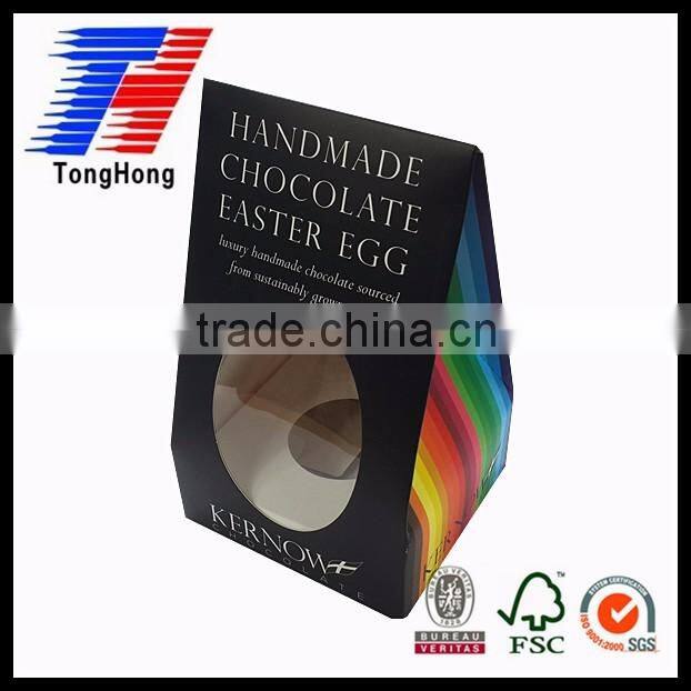 many size balck printing with window paper box for Easter egg