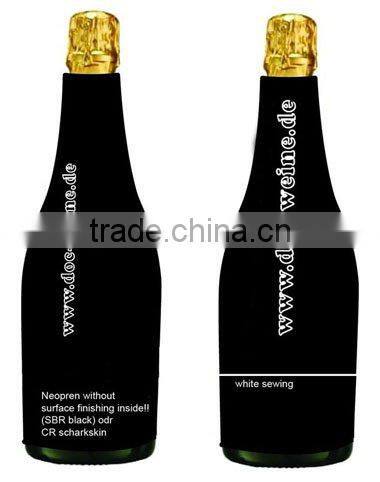 neoprene bottle cooler with zipper