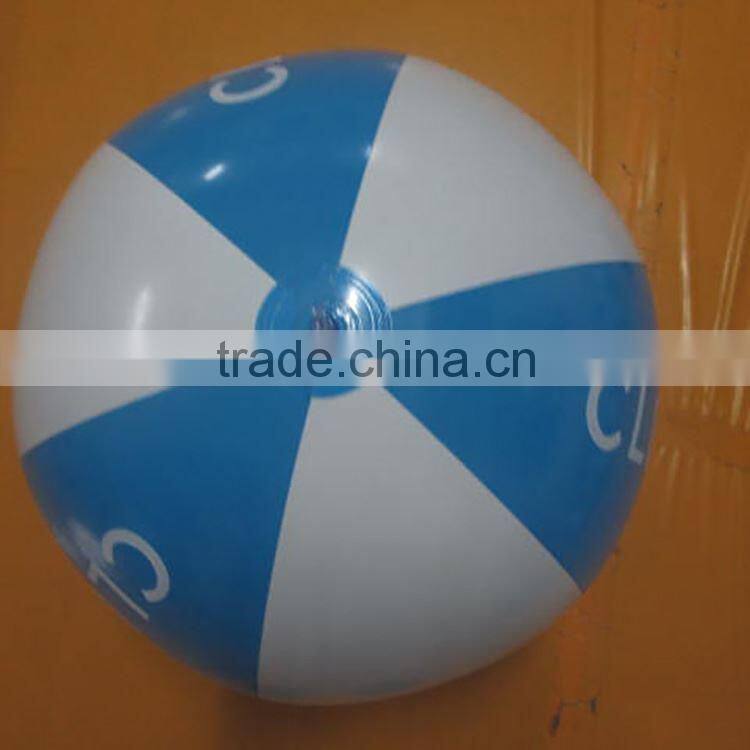 cheap blue and white inflatable promotion beach ball