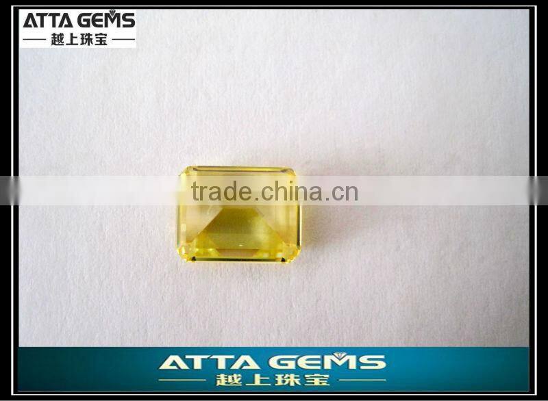 hot sale high quality cubic zirconia diamond yellow