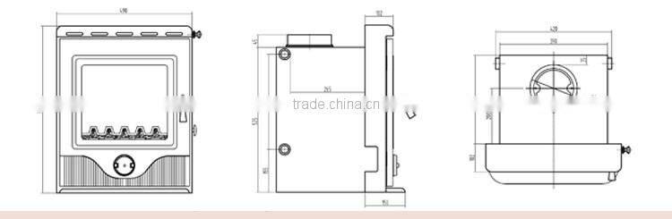 Freestanding and Italy designed stove heating equipment