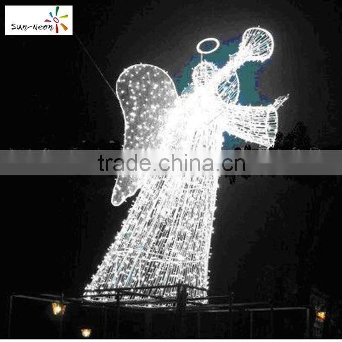 Christmas decoration angel wings with halo fancy angel halos for sale cheap angel figurines with light with high quality