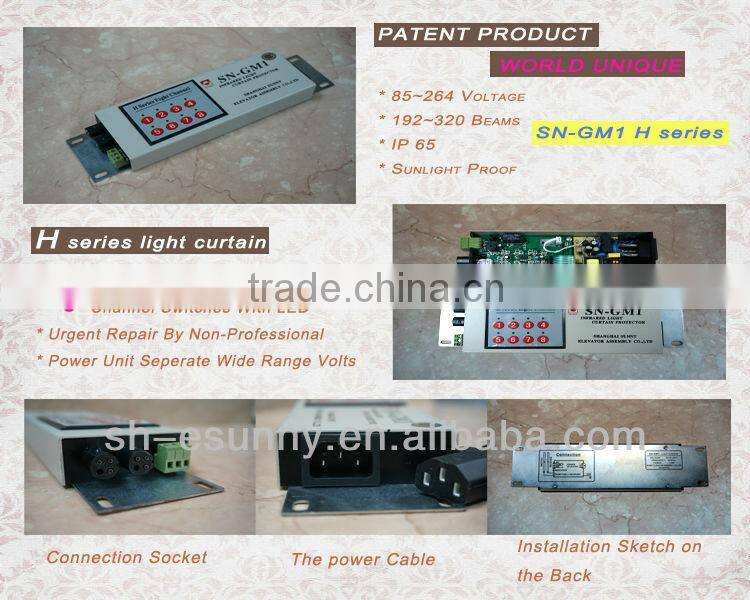 Infrared Elevator Light Curtain SN-GM1-Z/35192H/Elevator Door Parts/2 in 1 light curtain sensors/infrared sensors
