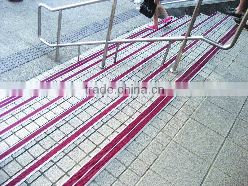 aluminum punched anodizing step nosing/laminate stair treads/laminate flooring stair step