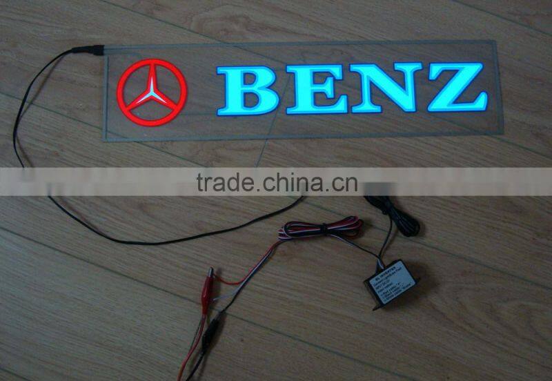 400mmX100mm EL flash car sticker,EL flashing sticker,equalizer el car sticker
