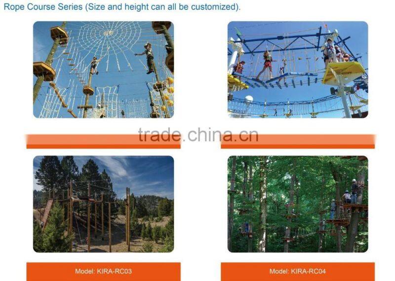 Kids amusment equipment children outdoor obstacle course adventure